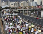Morreu nesta madrugada jovem que caiu de viaduto durante manifestação em BH